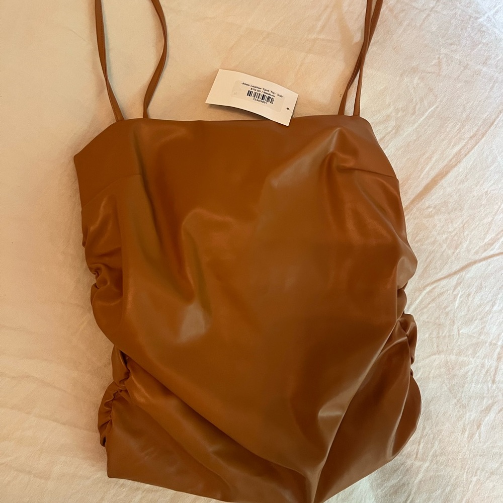 Women's Tan Sleeveless Top